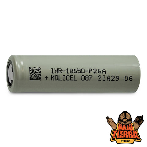 Bateria P26A 18650 | Molicel - Bajo Tierra Store