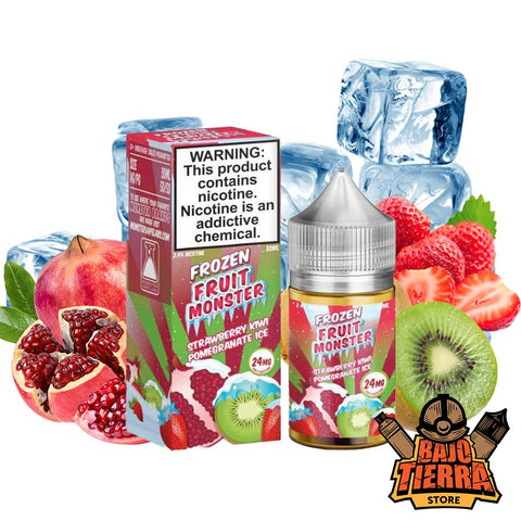 Strawberry Kiwi Pomegranate Ice Nicotine Salt 30ml | Fruit Monster