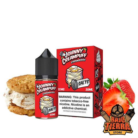 Strawberry Johnny Creampuff Salts 30ml | Tinted Brew