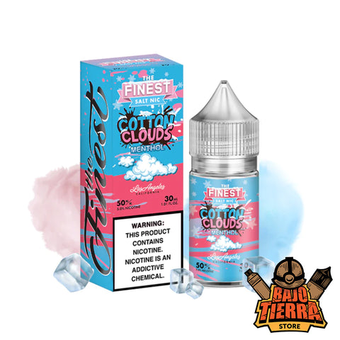 Cotton Cloud Menthol Nic Salts 30ml | Finest SaltNic Series - Bajo Tierra Store