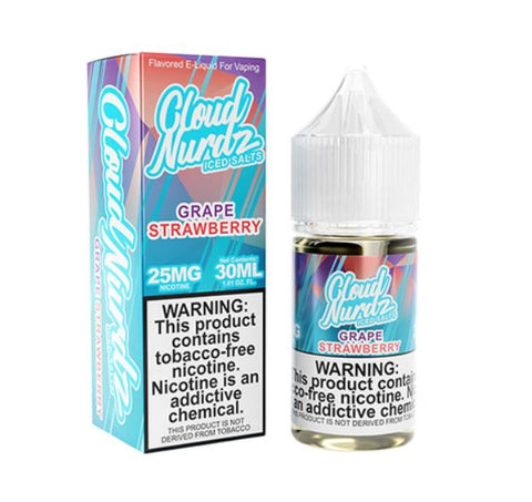 Grape Strawberry Iced Nic Salts 30ml | Cloud Nurdz - Bajo Tierra Store