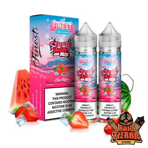 Straw Melon Menthol 60 ml | Finest Sweet & Sour Series - Bajo Tierra Store