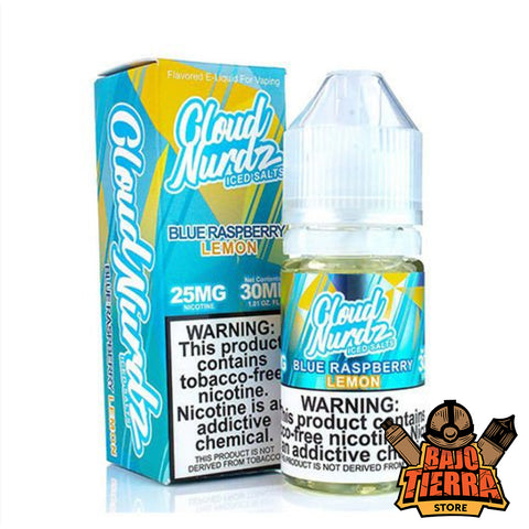 Blue Rasberry Lemon Iced Nic Salts 30ml | Cloud Nurdz - Bajo Tierra Store