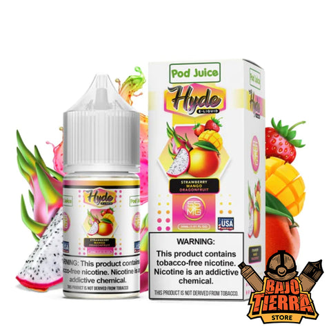 Strawberry Mango Dragonfruit Nic Salts 30ml | Pod Juice - Bajo Tierra Store