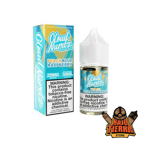 Peach Blue Rasberry Iced Nic Salts 30ml | Cloud Nurdz - Bajo Tierra Store