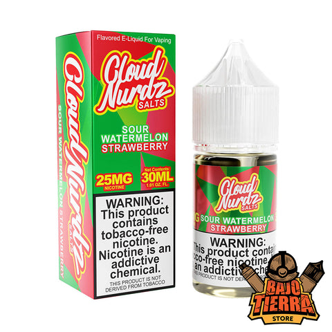 Sour Watermelon strawberry Nic Salts 30ml | Cloud Nurdz - Bajo Tierra Store