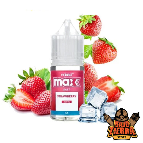 Max Strawberry Ice Nic Salts 30ml | Naked Max - Bajo Tierra Store