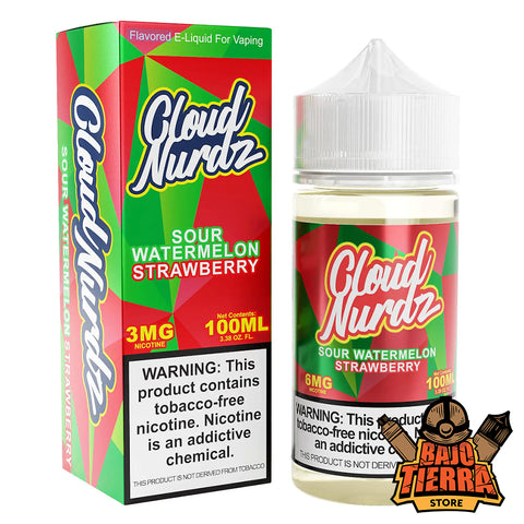 Sour Watermelon Strawberry 100 ml | Cloud Nurdz eJuice - Bajo Tierra Store